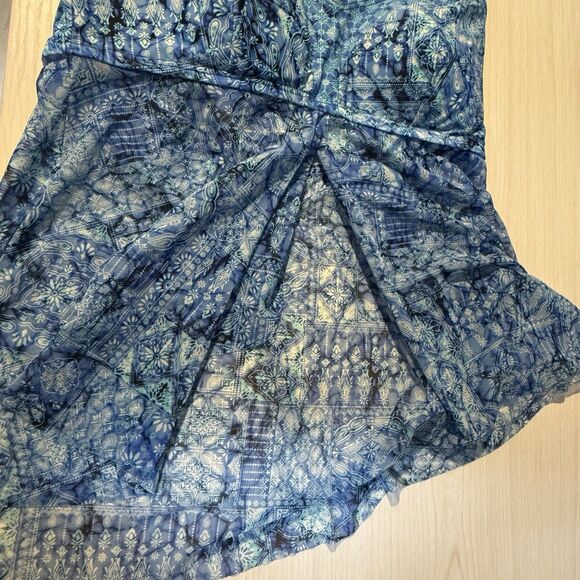 Croft And Barrow Tankini Swim Top 14 Blue White Cruise Beach Adjustable Strap - Picture 10 of 11